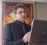 Mike Arbuckle of the World Bank giving a presentation at the Ministry of Fisheries head office in July 2008