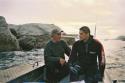 Tangata Tiaka Owen Woods and Carl Baker, Haumuri Bay, Kaikoura, site visit. 