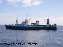 Joint venture factory fishing trawler