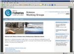 a screenshot of Science Working Groups website.