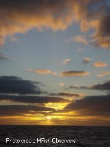 Sunset and clouds