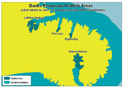 Banks Peninsula Map. 