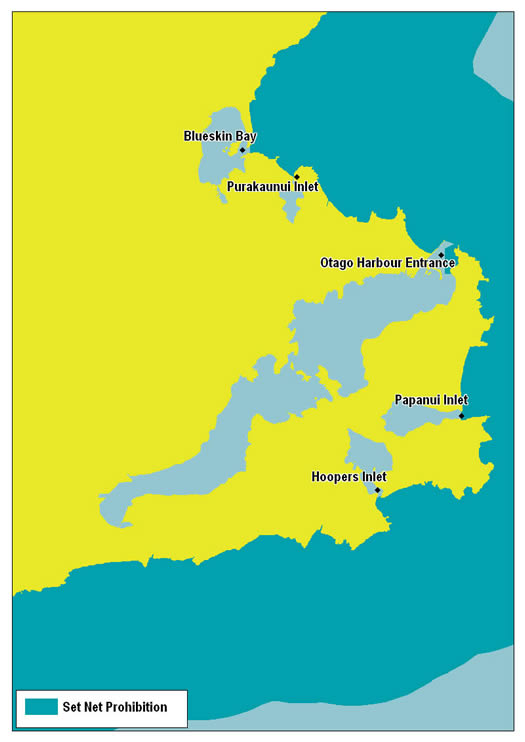 Otago Peninsula Map. 